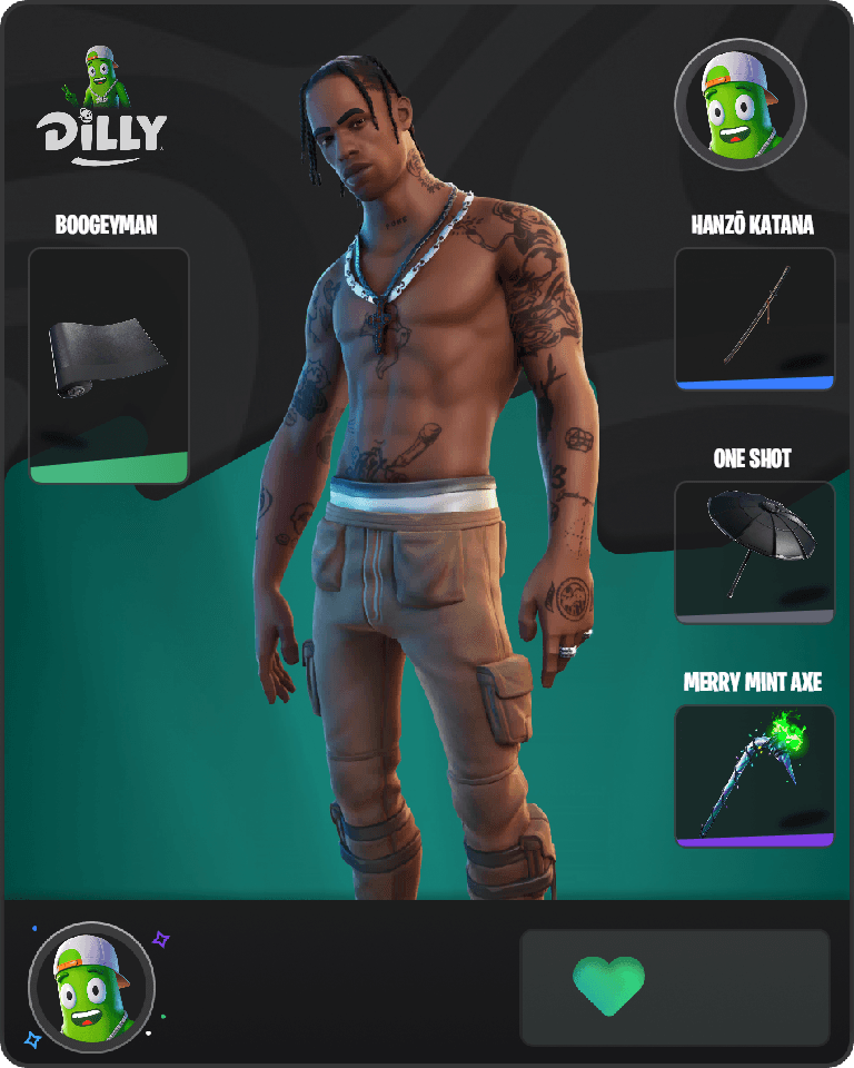 Travis Scott Fortnite combo