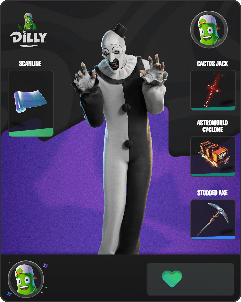 Art the Clown Fortnite combo