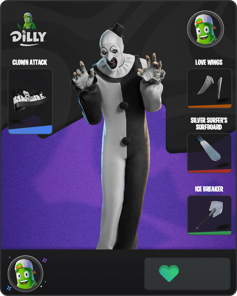 Art the Clown Fortnite combo
