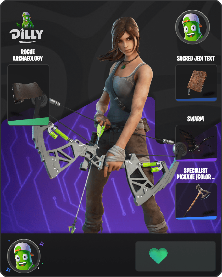 Lara Croft Fortnite combo