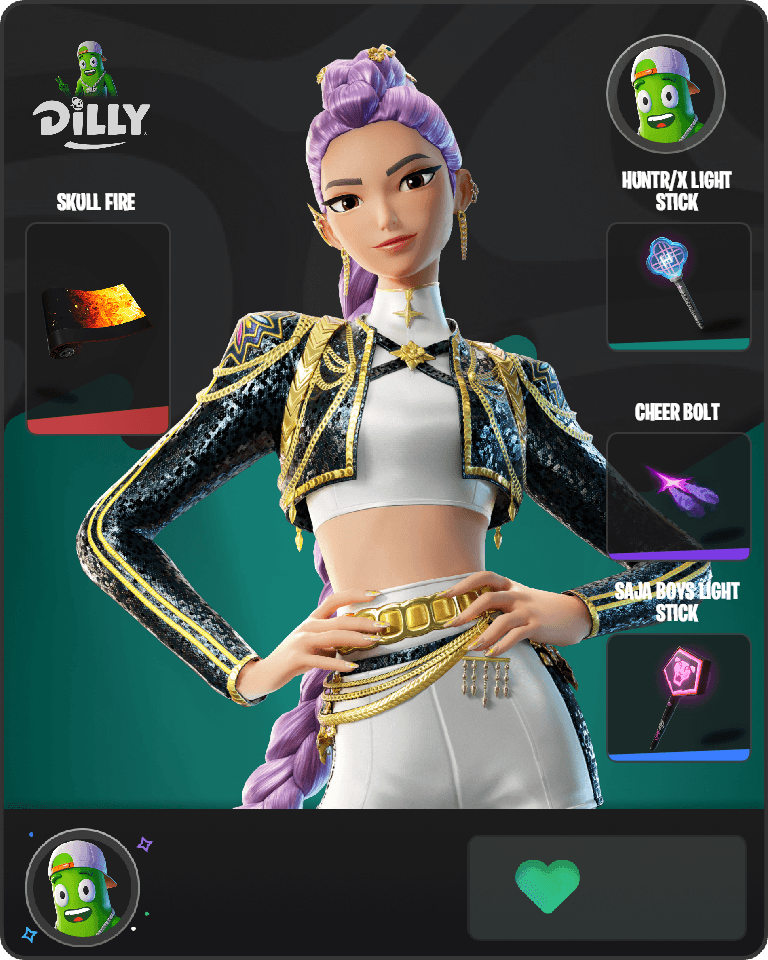 Golden Rumi Fortnite combo
