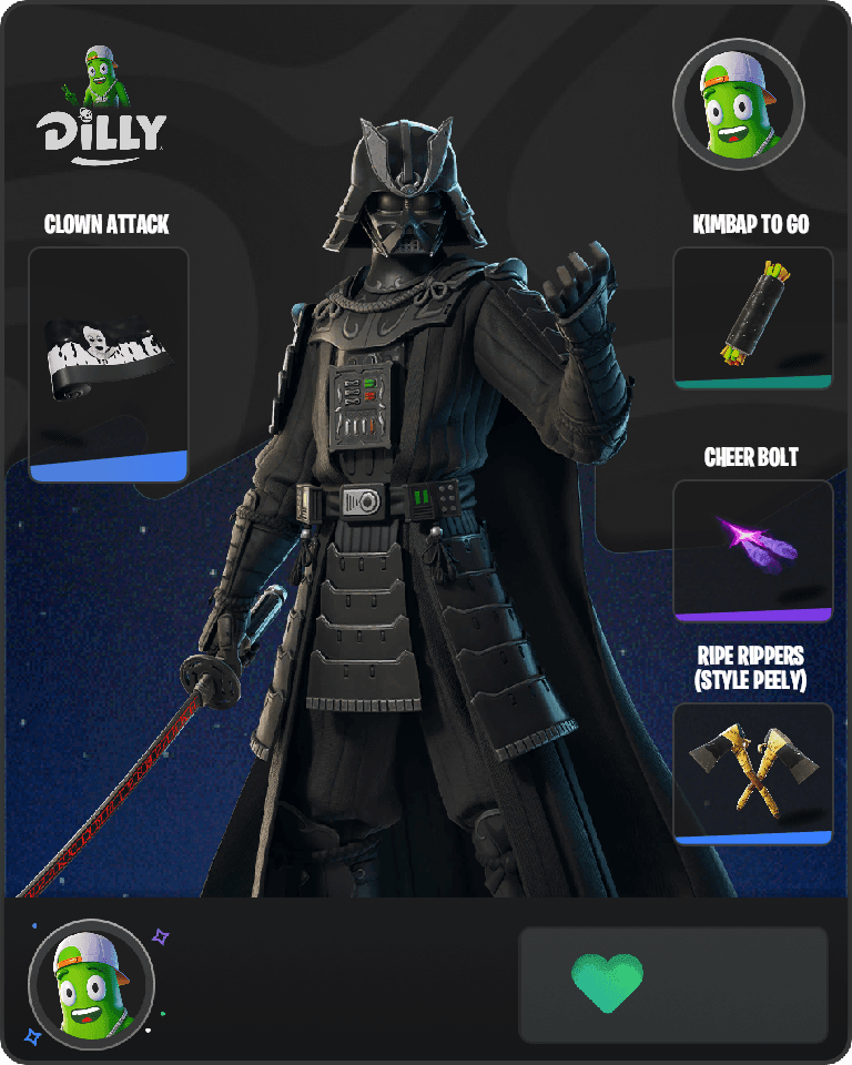 Darth Vader Samurai Fortnite combo
