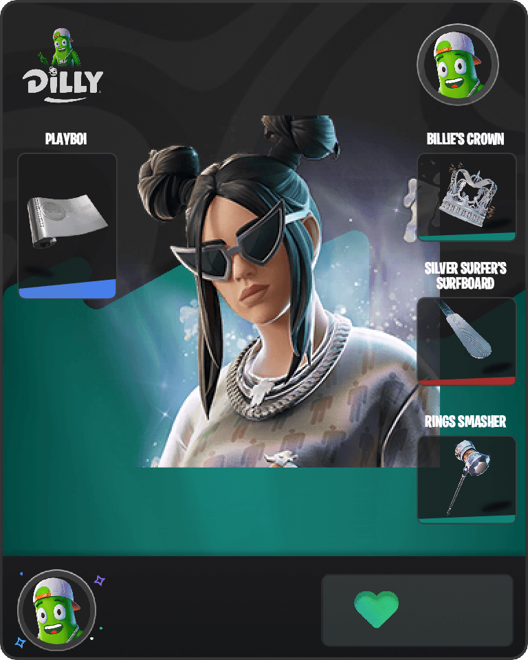Platinum Billie Eilish Fortnite combo