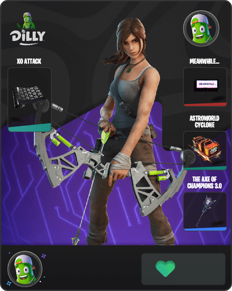 Lara Croft Fortnite combo