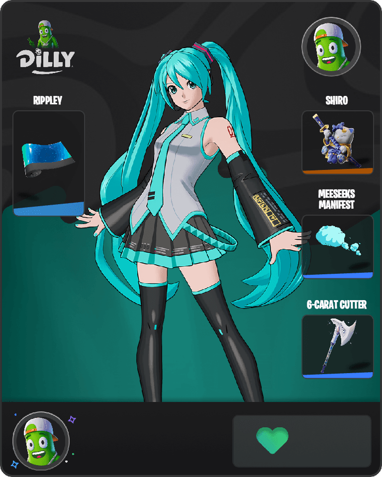 Hatsune Miku Fortnite combo