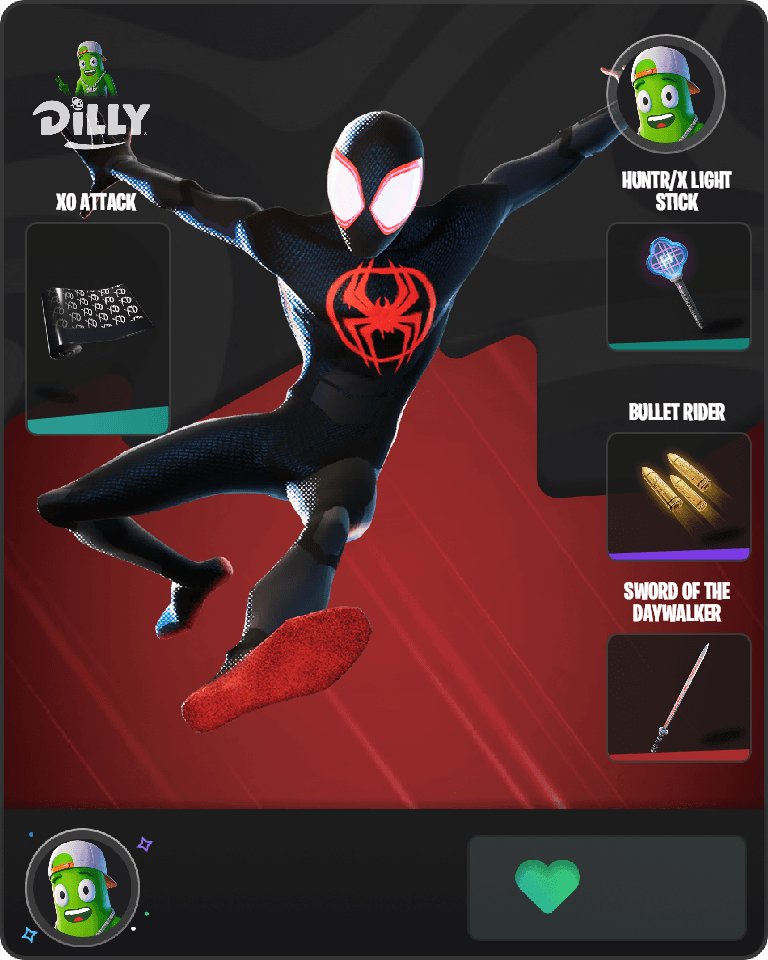 Spider-Man (Miles Morales) Fortnite combo