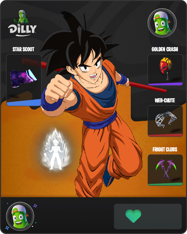 Son Goku Fortnite combo