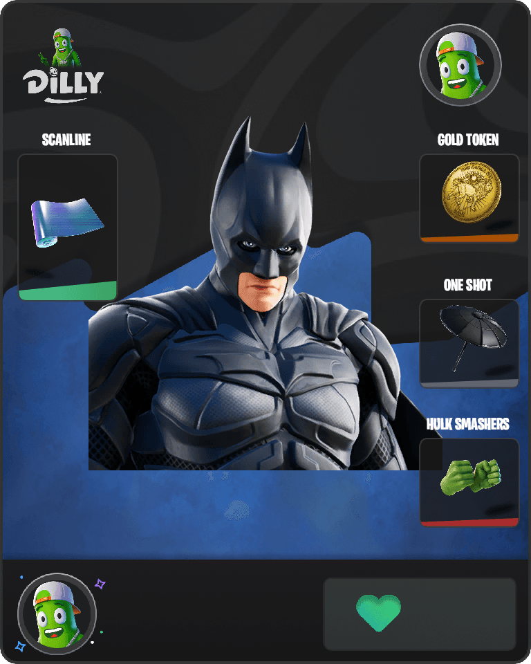 The Dark Knight Movie Outfit Fortnite combo