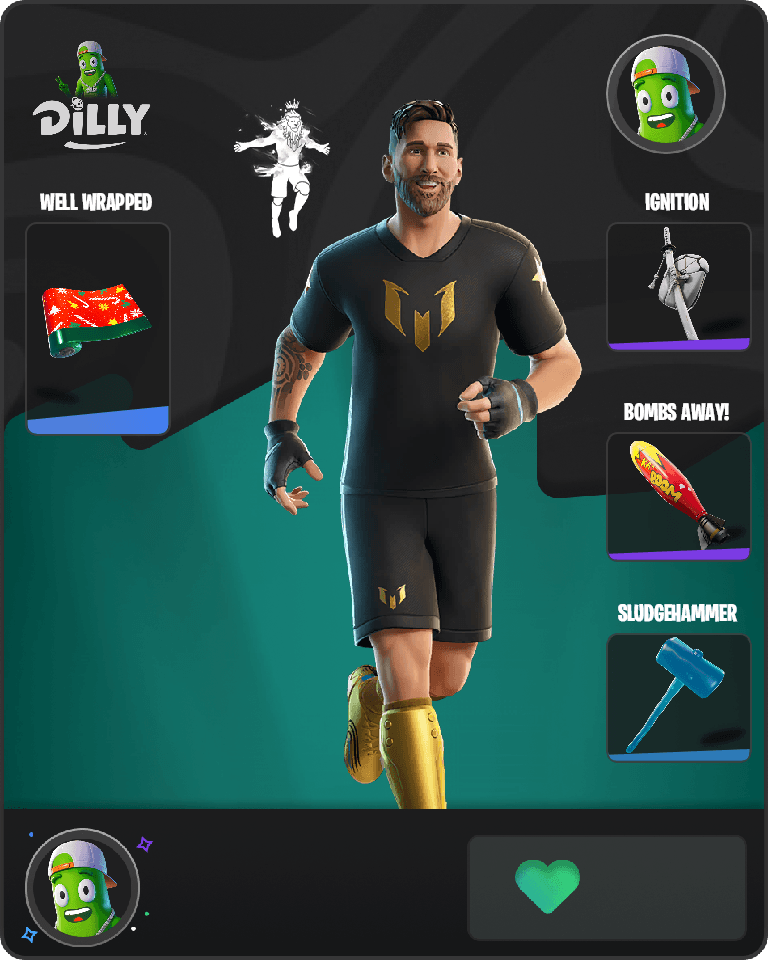 Lionel Messi Fortnite combo