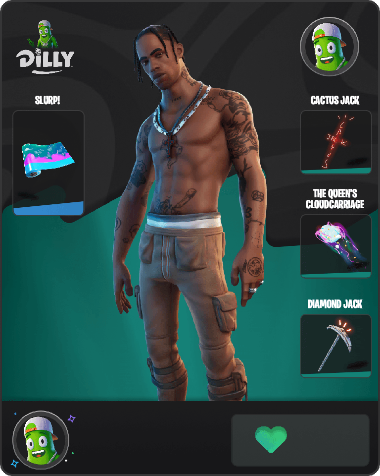 Travis Scott Fortnite combo