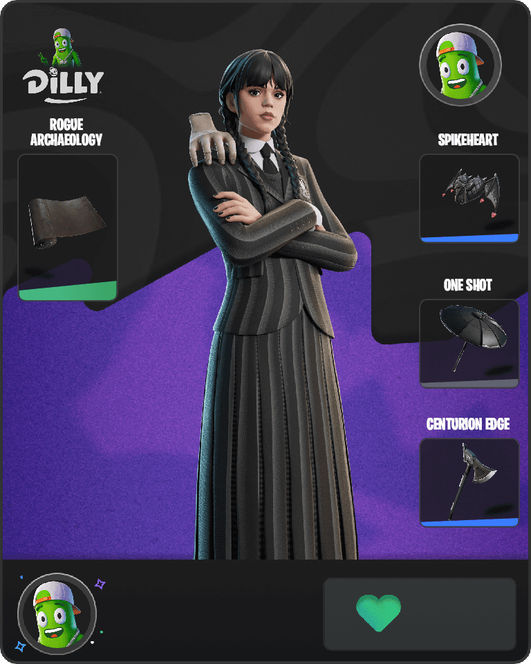 Wednesday Addams Fortnite combo