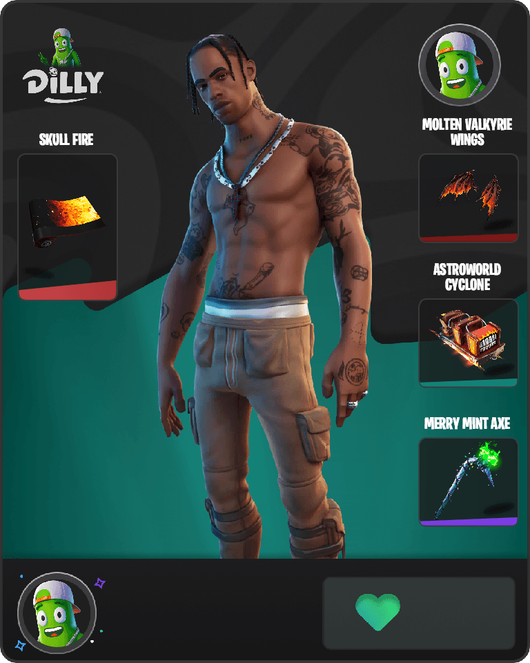 Travis Scott Fortnite combo