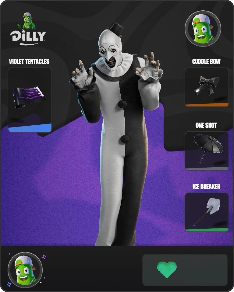 Art the Clown Fortnite combo