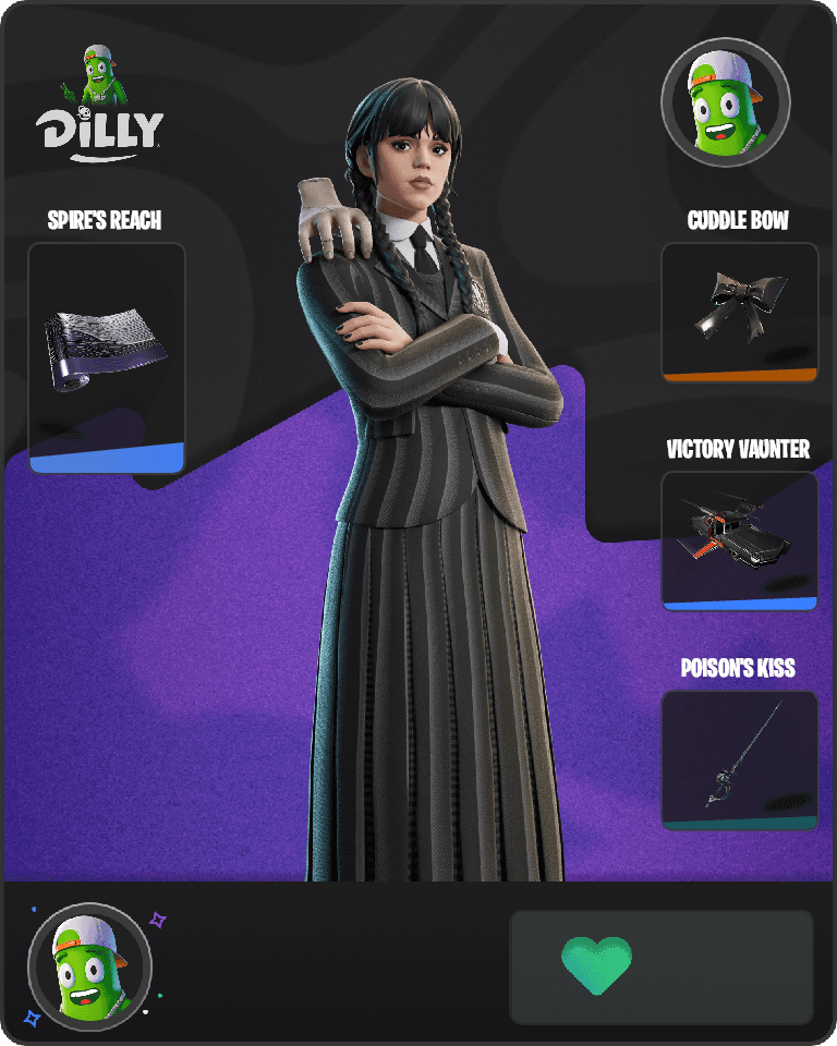 Wednesday Addams Fortnite combo