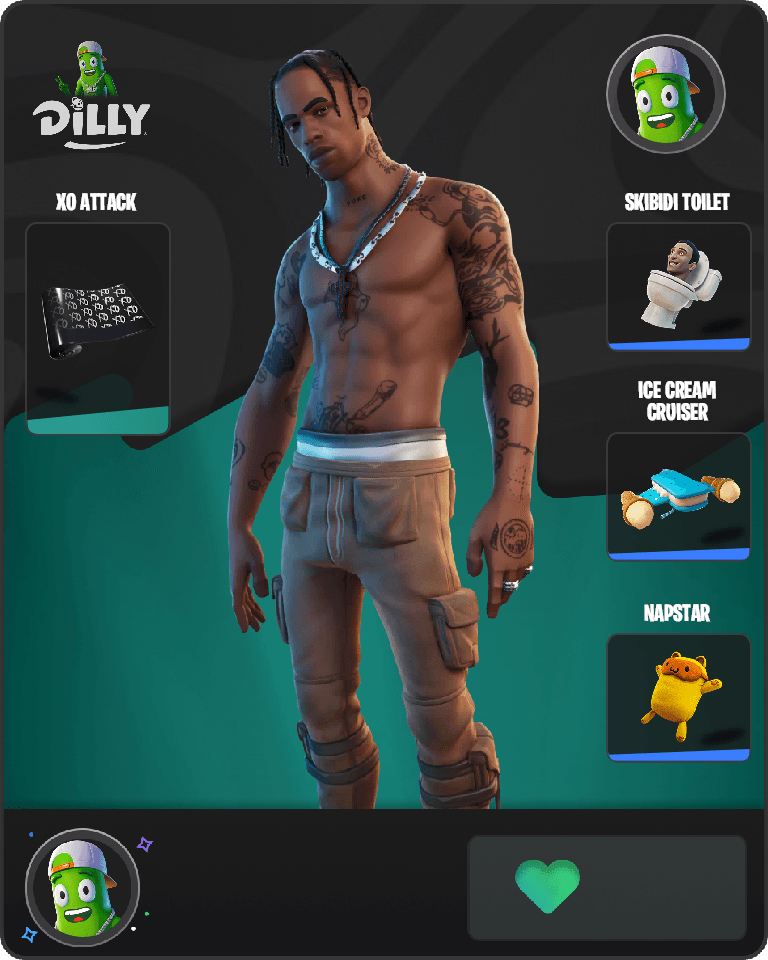 Travis Scott Fortnite combo