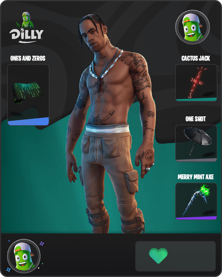 Travis Scott Fortnite combo