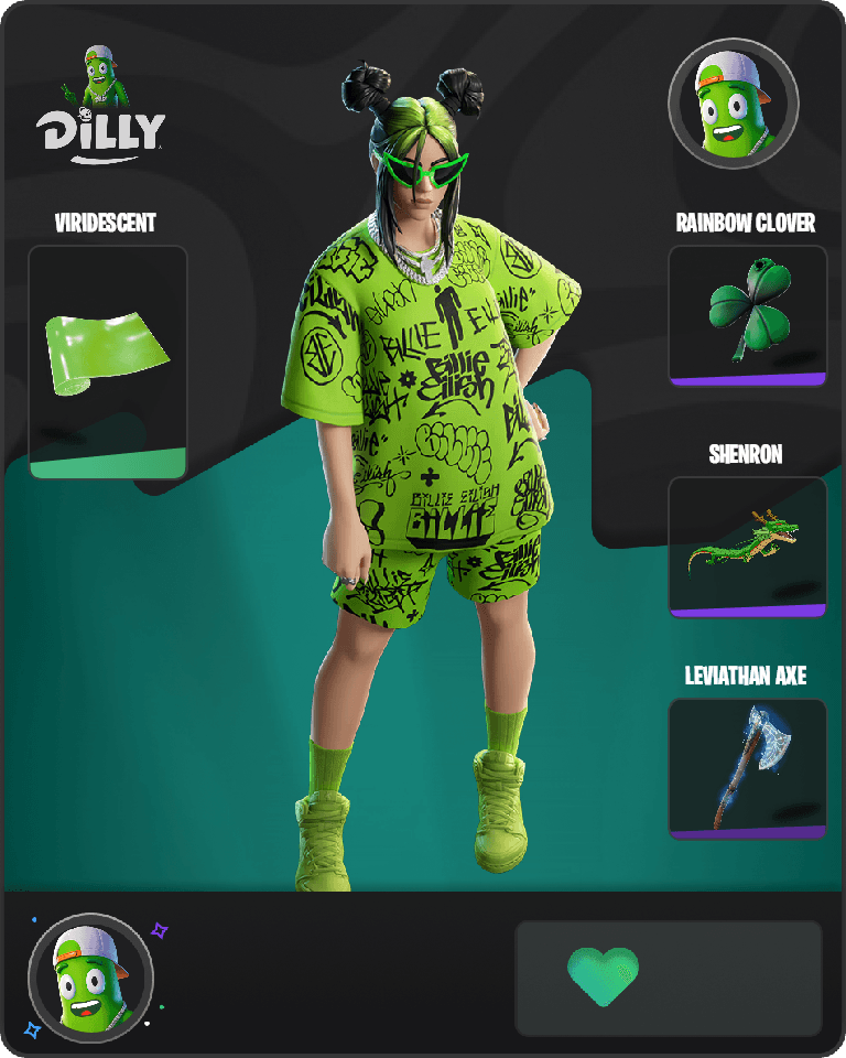 Green Roots Billie Fortnite combo