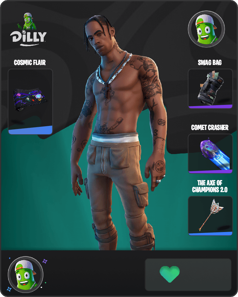 Travis Scott Fortnite combo