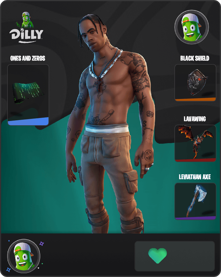 Travis Scott Fortnite combo