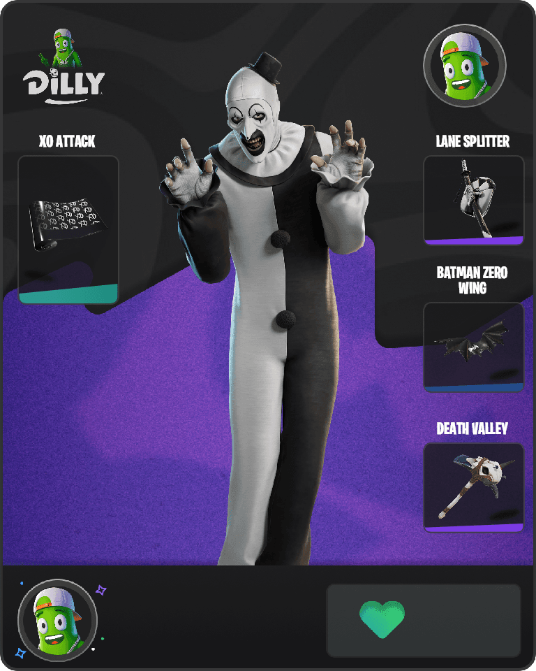 Art the Clown Fortnite combo