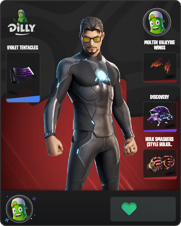 Tony Stark Fortnite combo