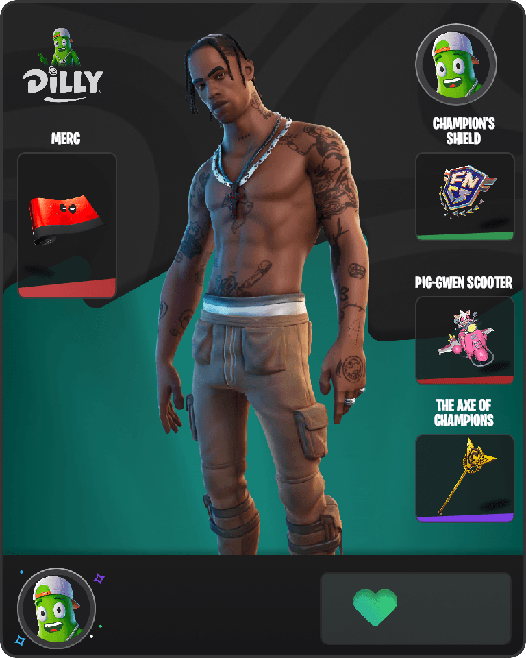 Travis Scott Fortnite combo