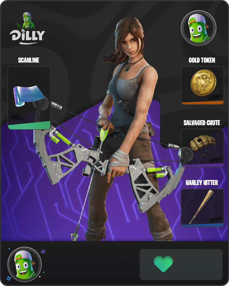 Lara Croft Fortnite combo