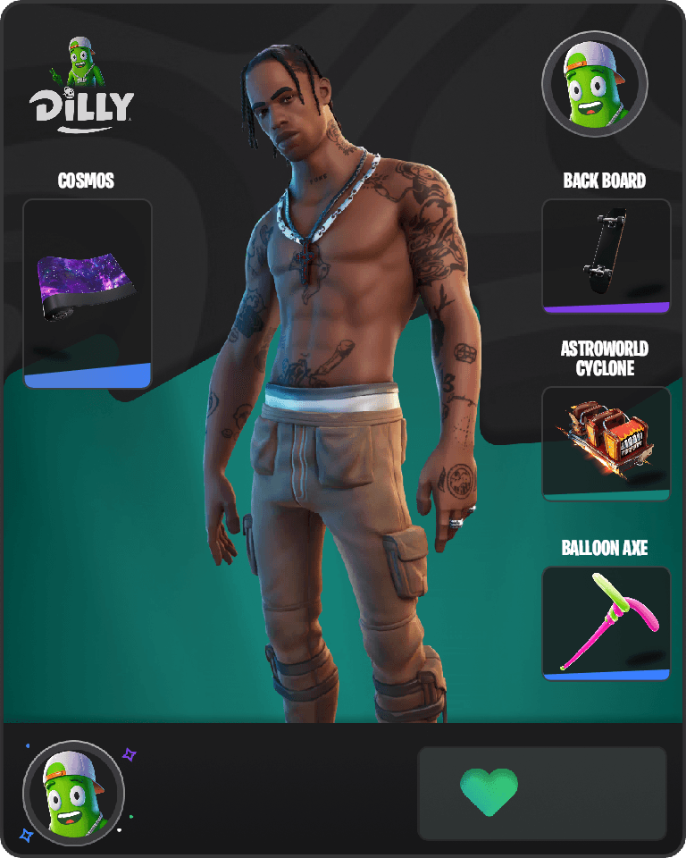 Travis Scott Fortnite combo