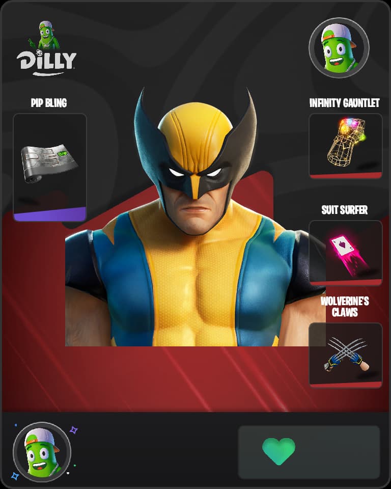 Wolverine Fortnite skin combo