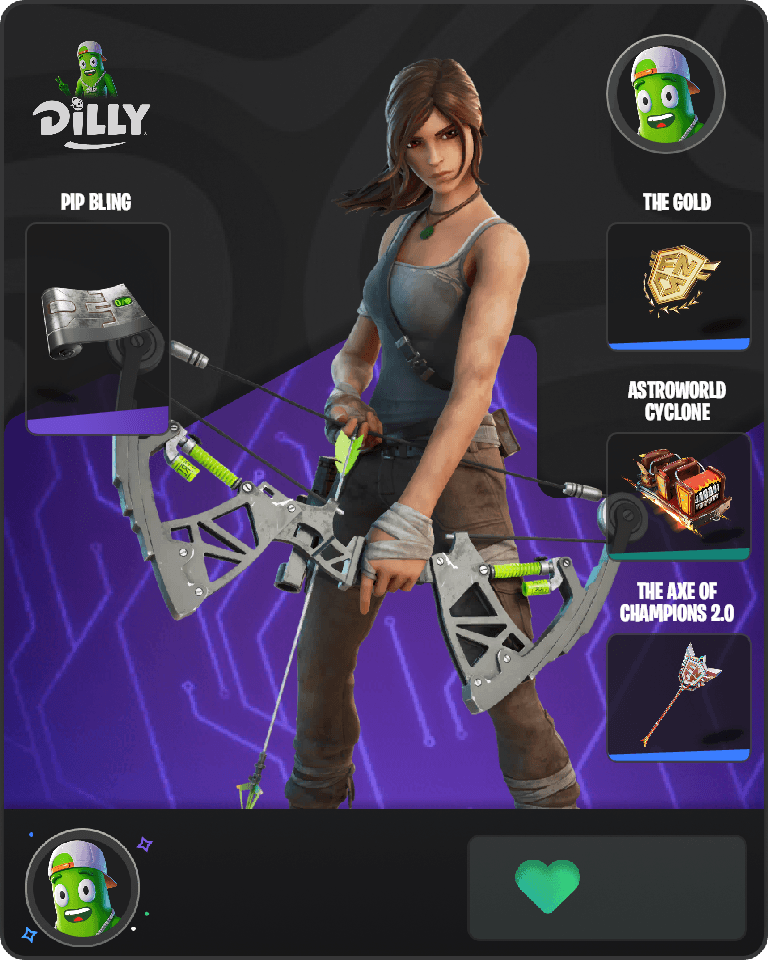 Lara Croft Fortnite combo
