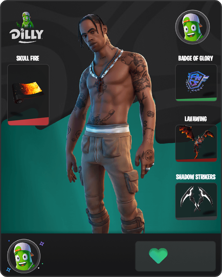 Travis Scott Fortnite combo