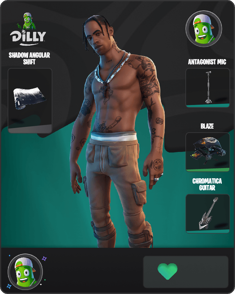 Travis Scott Fortnite combo