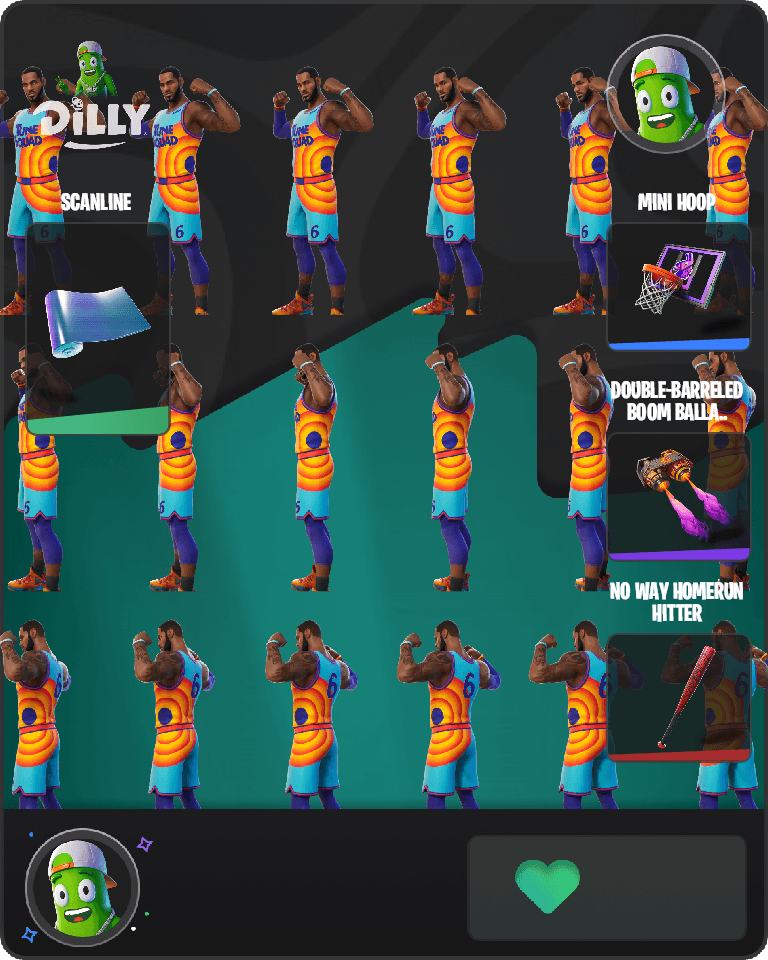 Tune Squad LeBron Fortnite combo