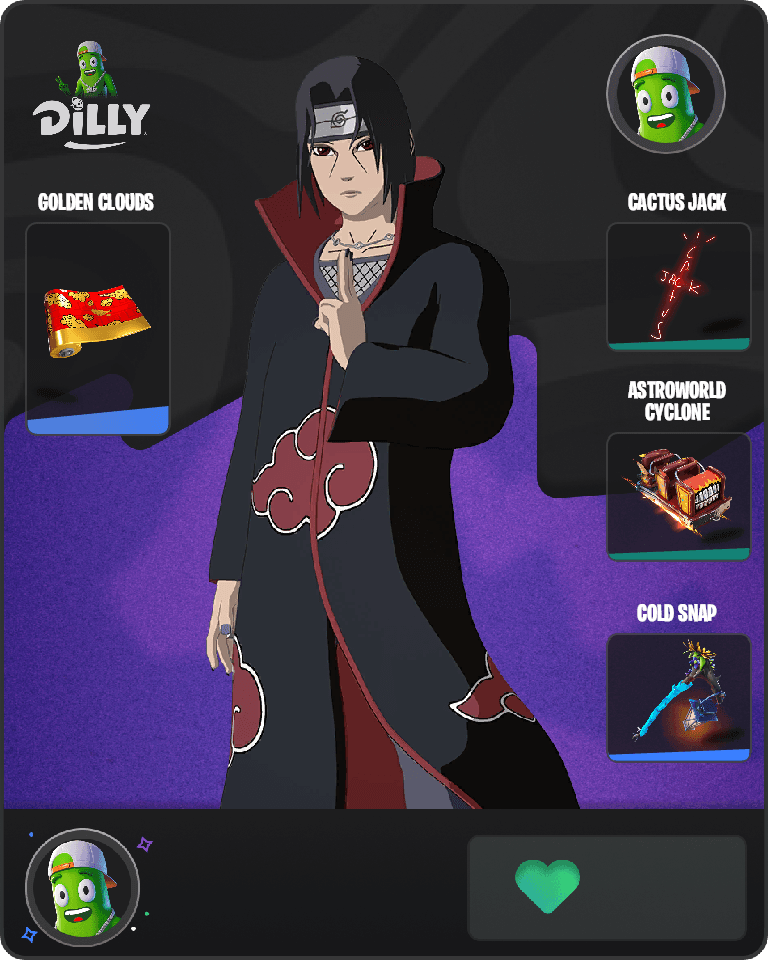 Itachi Uchiha Fortnite combo