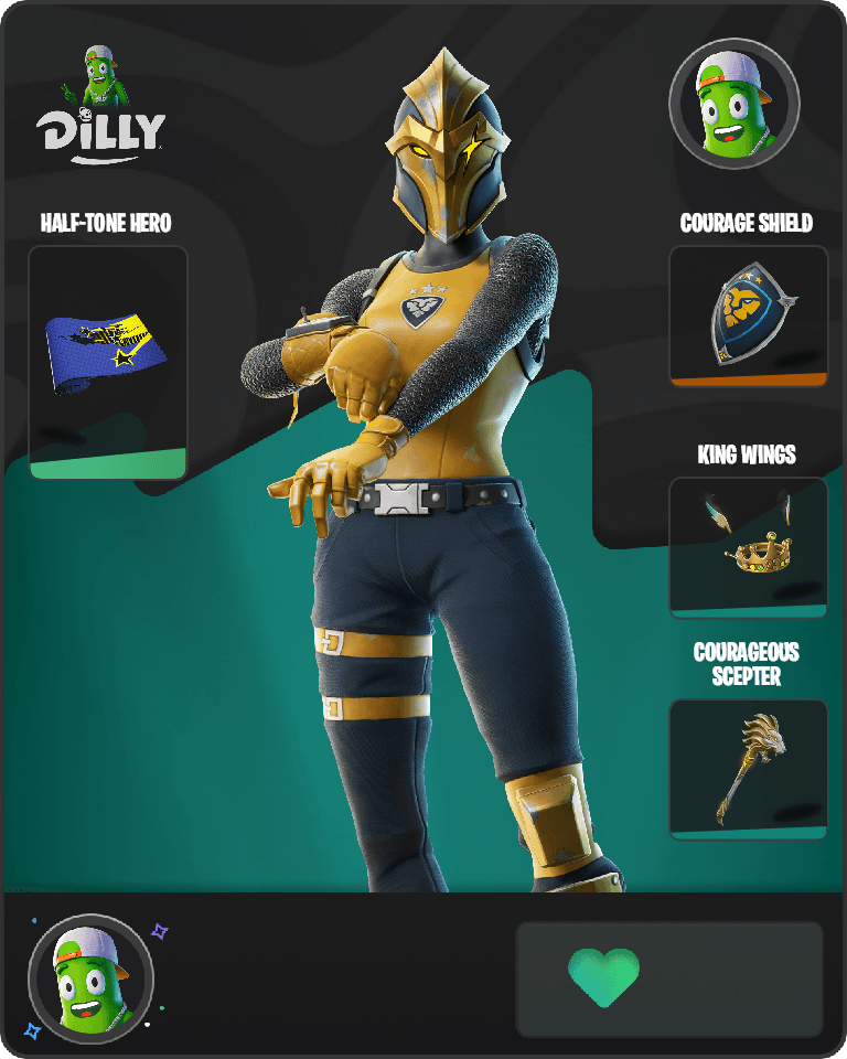 Courageous Knight Fortnite combo