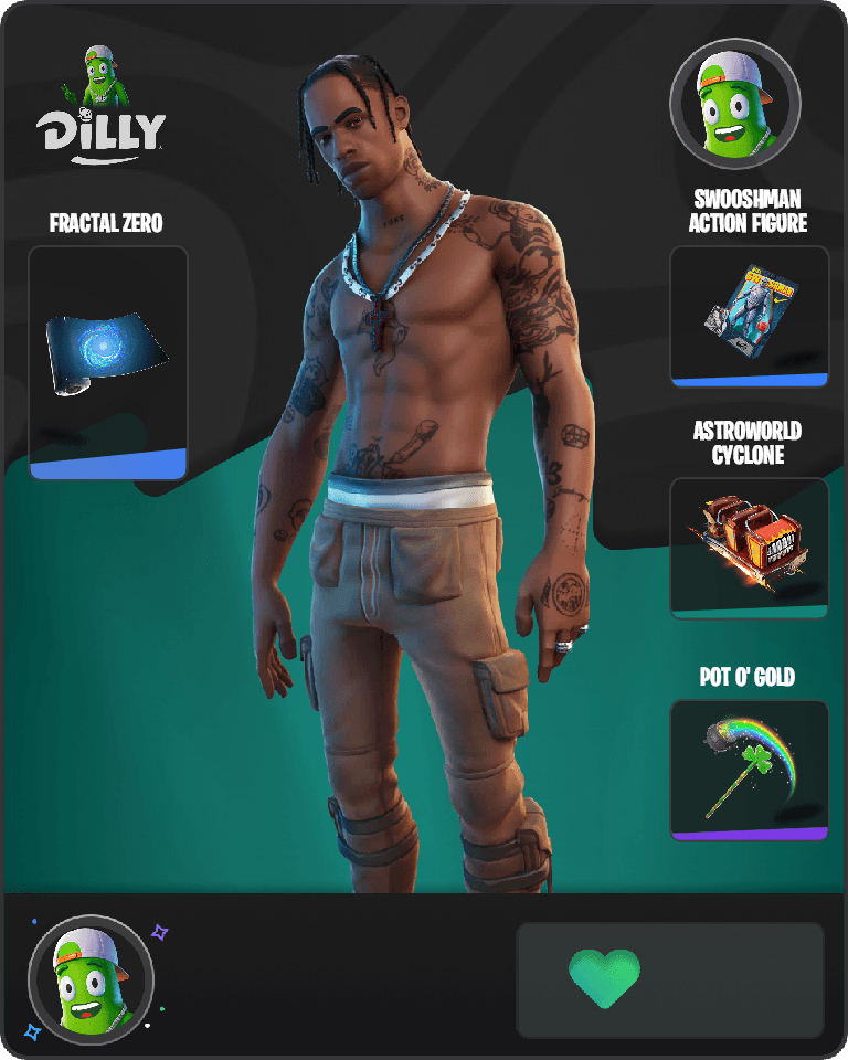 Travis Scott Fortnite combo