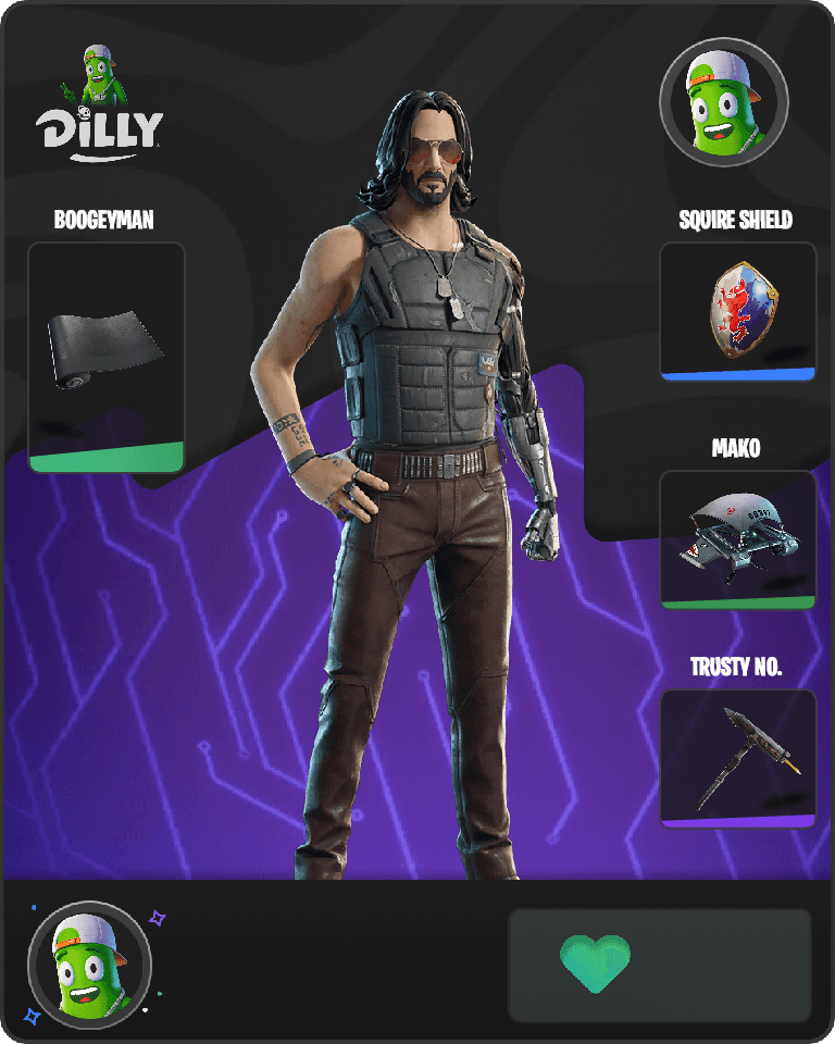 Johnny Silverhand Fortnite combo