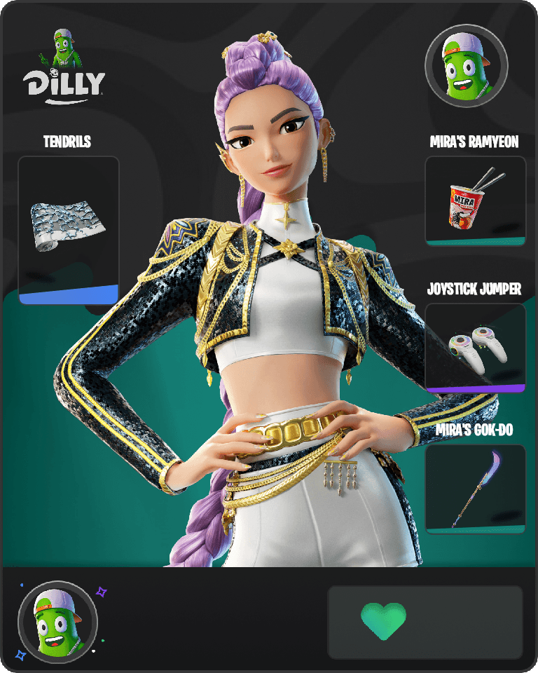 Golden Rumi Fortnite combo