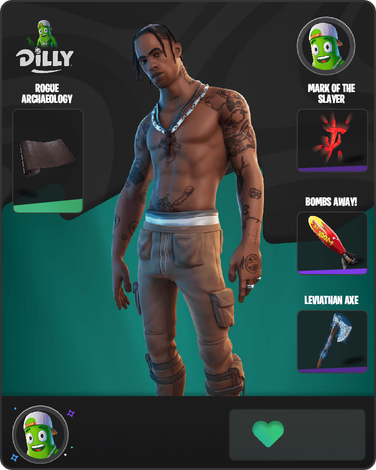 Travis Scott Fortnite combo