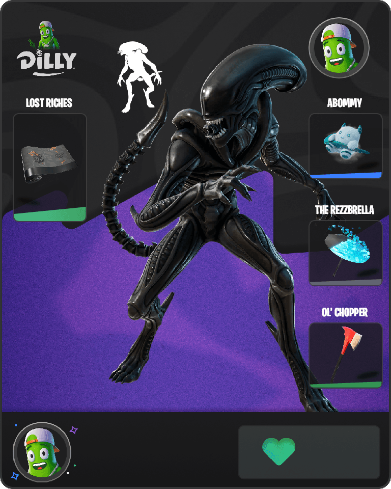 Xenomorph Fortnite combo