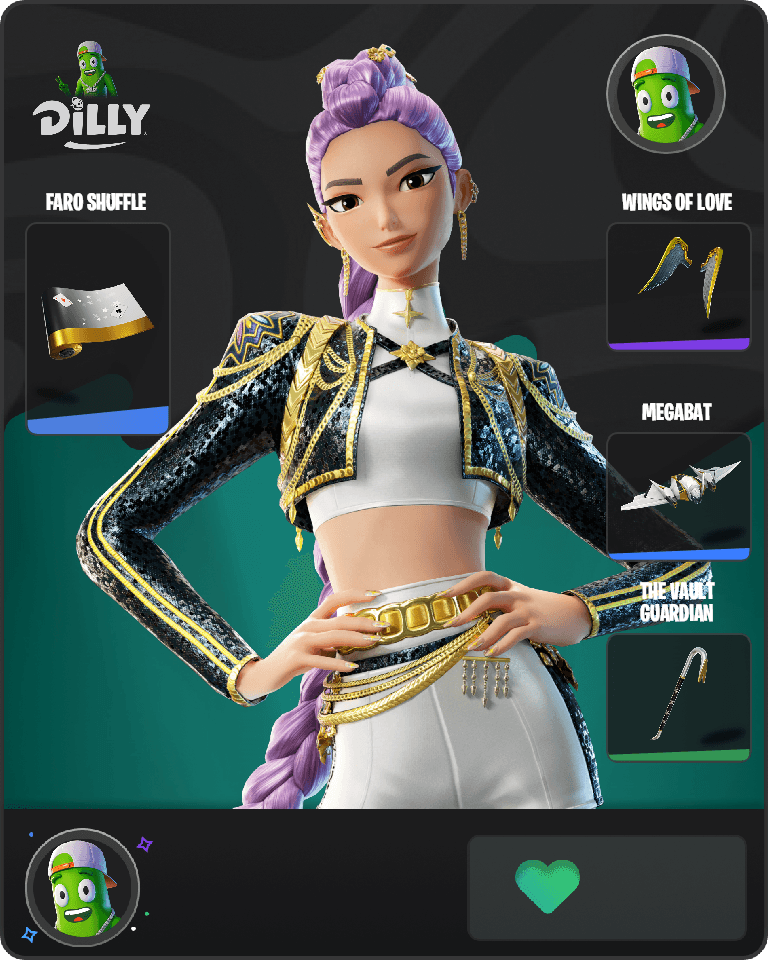 Golden Rumi Fortnite combo