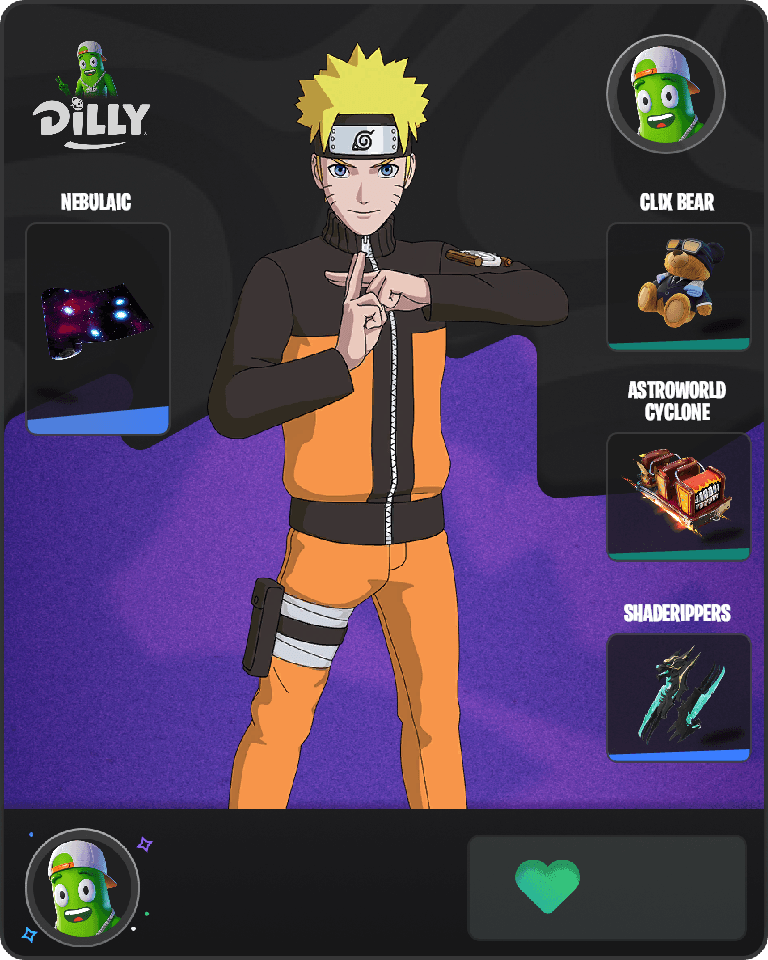 Naruto Uzumaki Fortnite combo