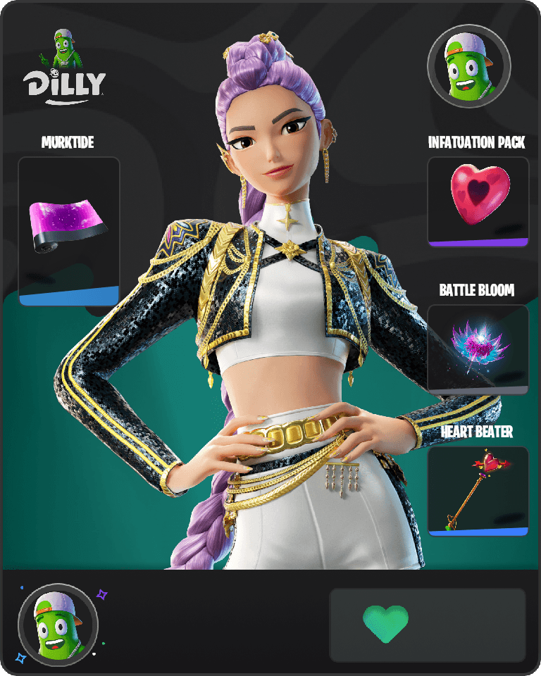 Golden Rumi Fortnite combo