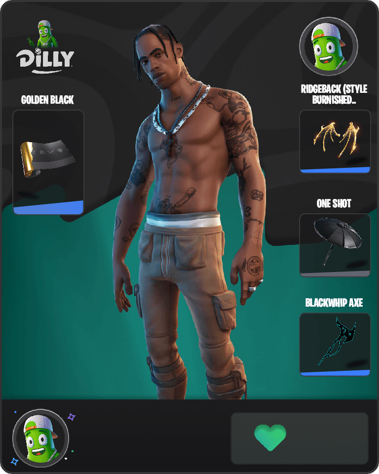 Travis Scott Fortnite combo