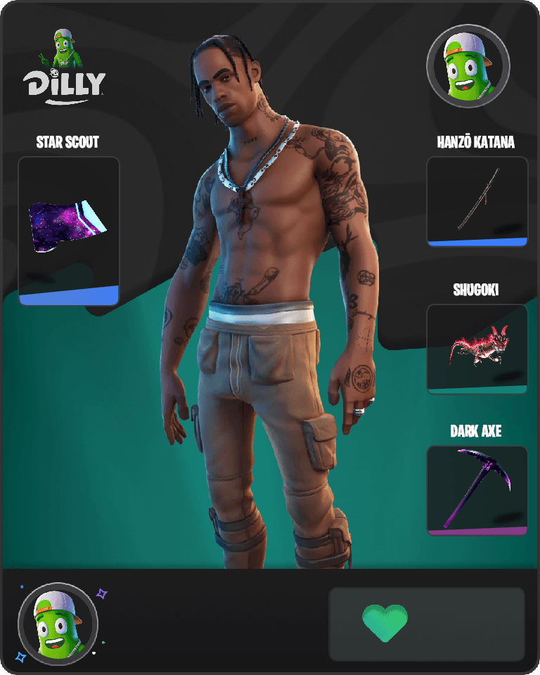 Travis Scott Fortnite combo