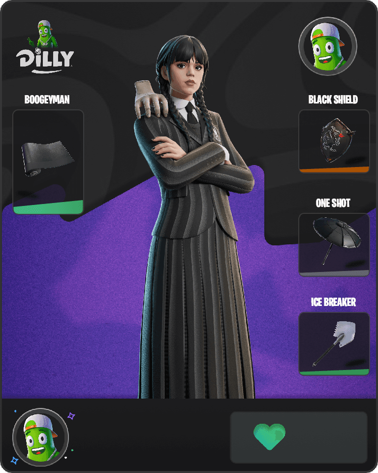 Wednesday Addams Fortnite combo