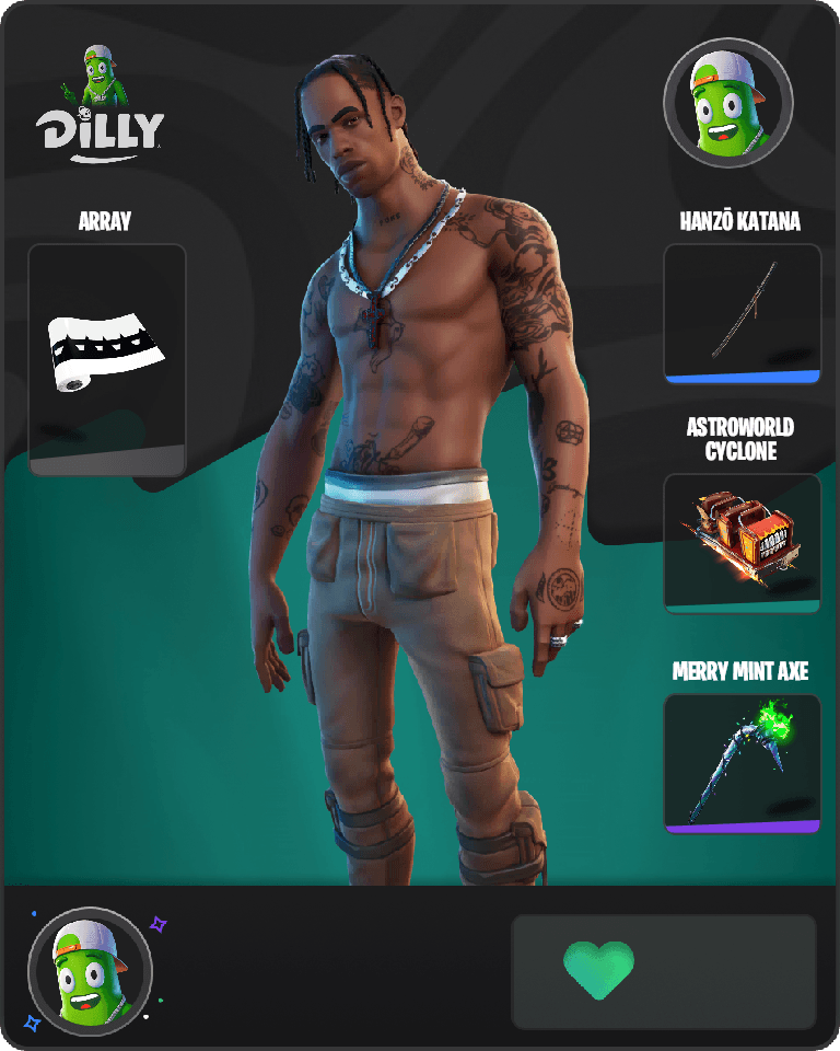Travis Scott Fortnite combo
