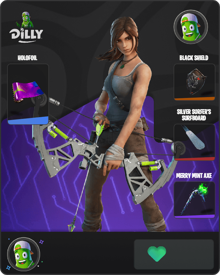 Lara Croft Fortnite combo