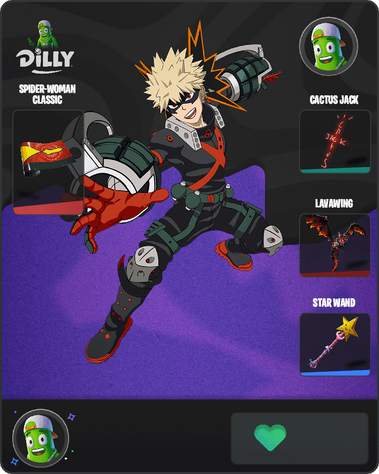 Katsuki Bakugo Fortnite combo