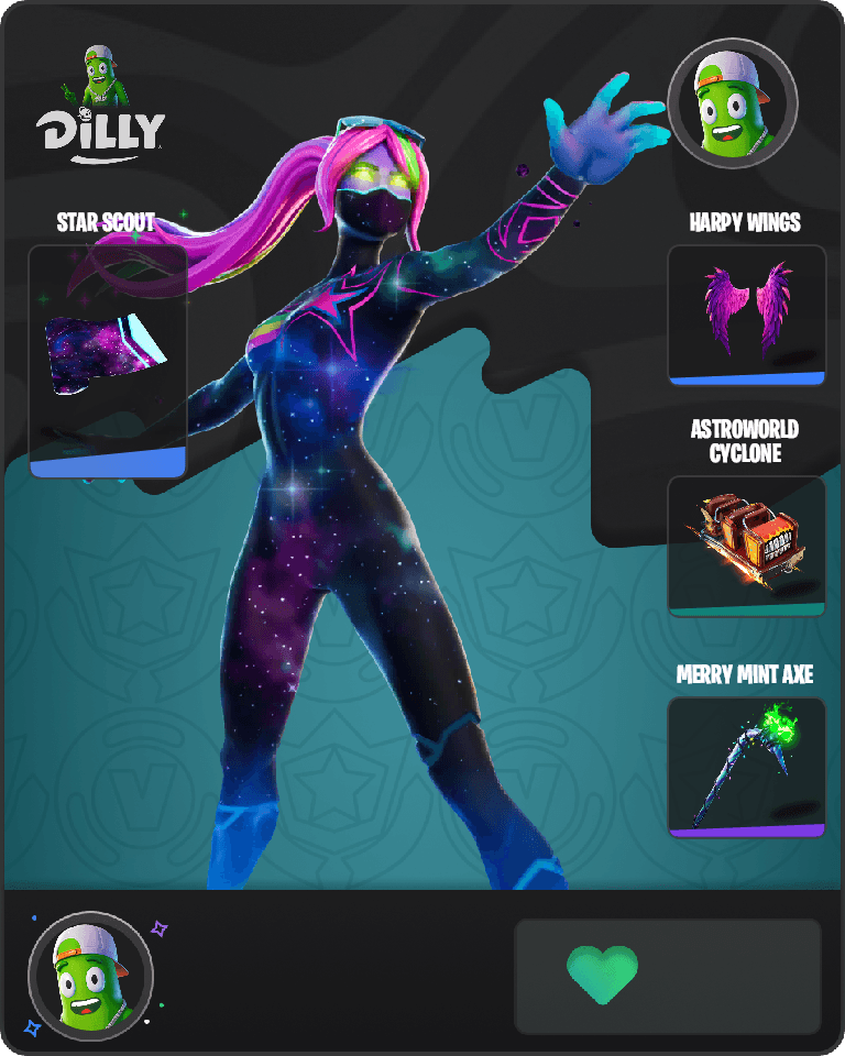 Galaxia Fortnite combo